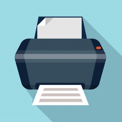 Cartoon fax machine